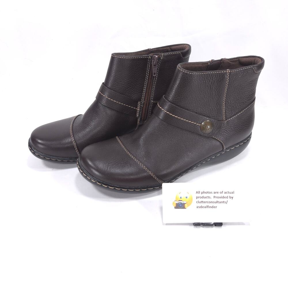 Collection by Clarks Ashland Pine Zip Side Boot Womens Size 8 15260 Black
